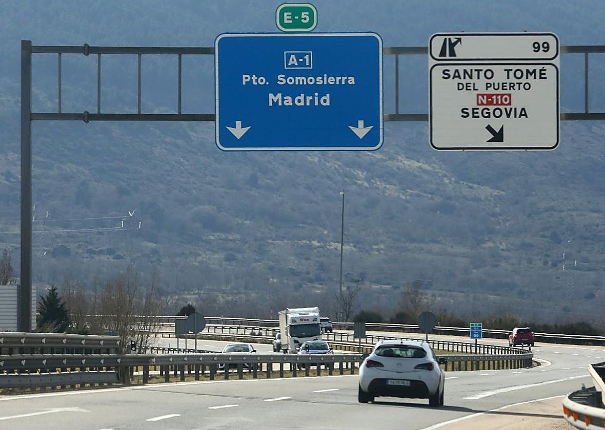 Tramo de la autovía A-1 donde se han producido los accidentes.