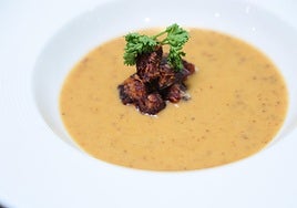 Un plato con una exquisita presentación y sabor