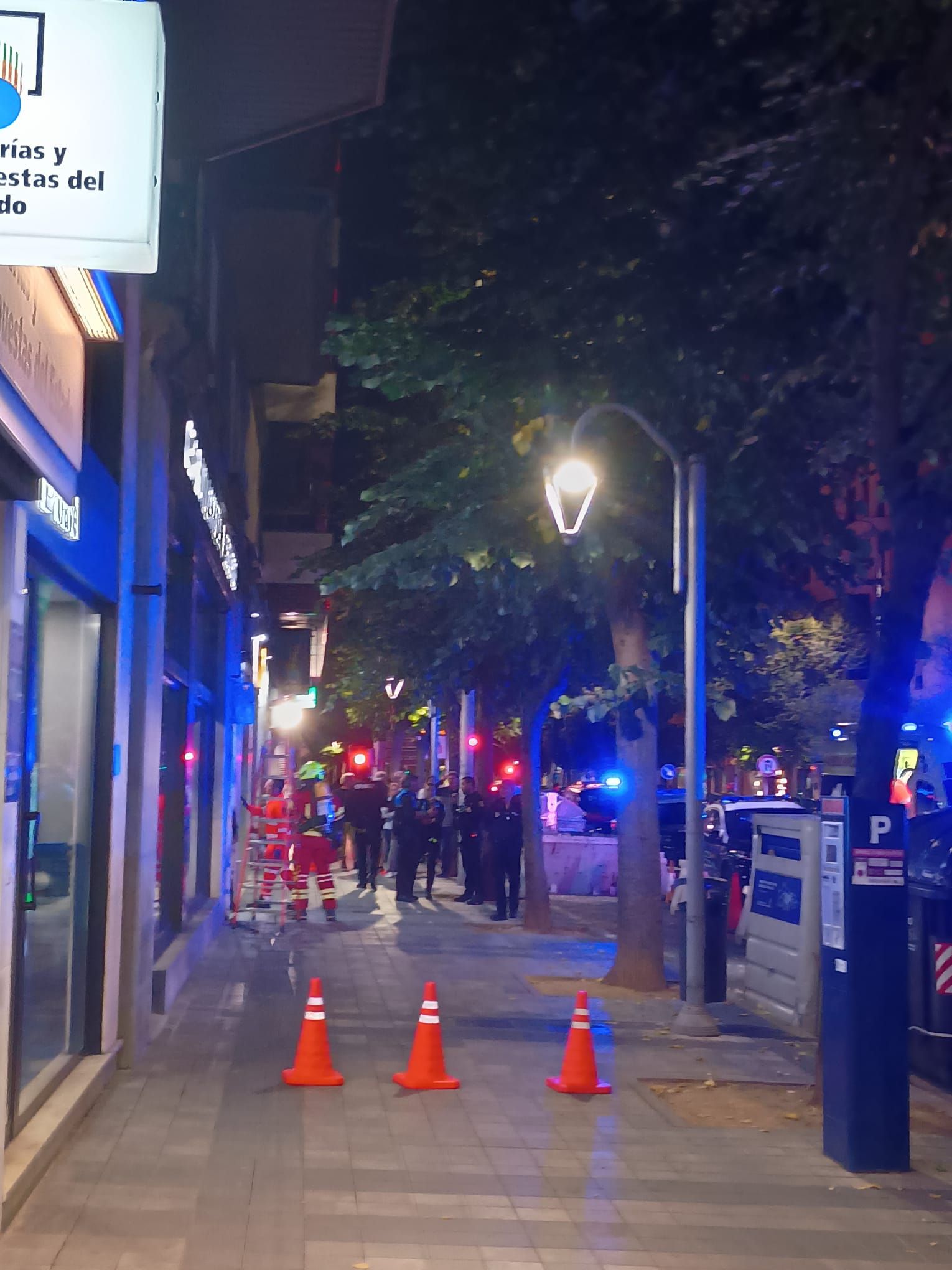 Intervención policial en Casado del Alisal