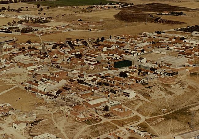Edificaciones en el barrio de Las Flores en los años 80