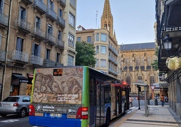 La Olmeda se promociona como destino turístico en los autobuses urbanos de San Sebastián
