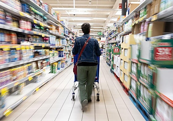 Cliente de un supermercado en Valladolid.