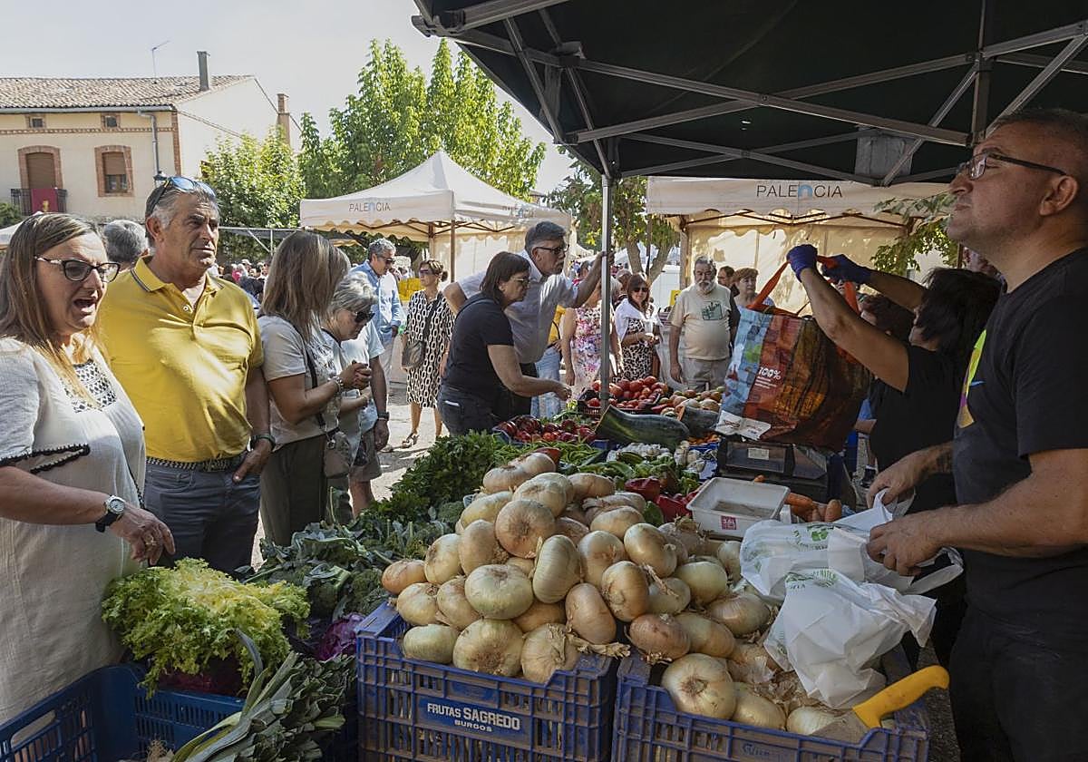 Feria de la cebolla de Palenzuela en la edición de 2023.