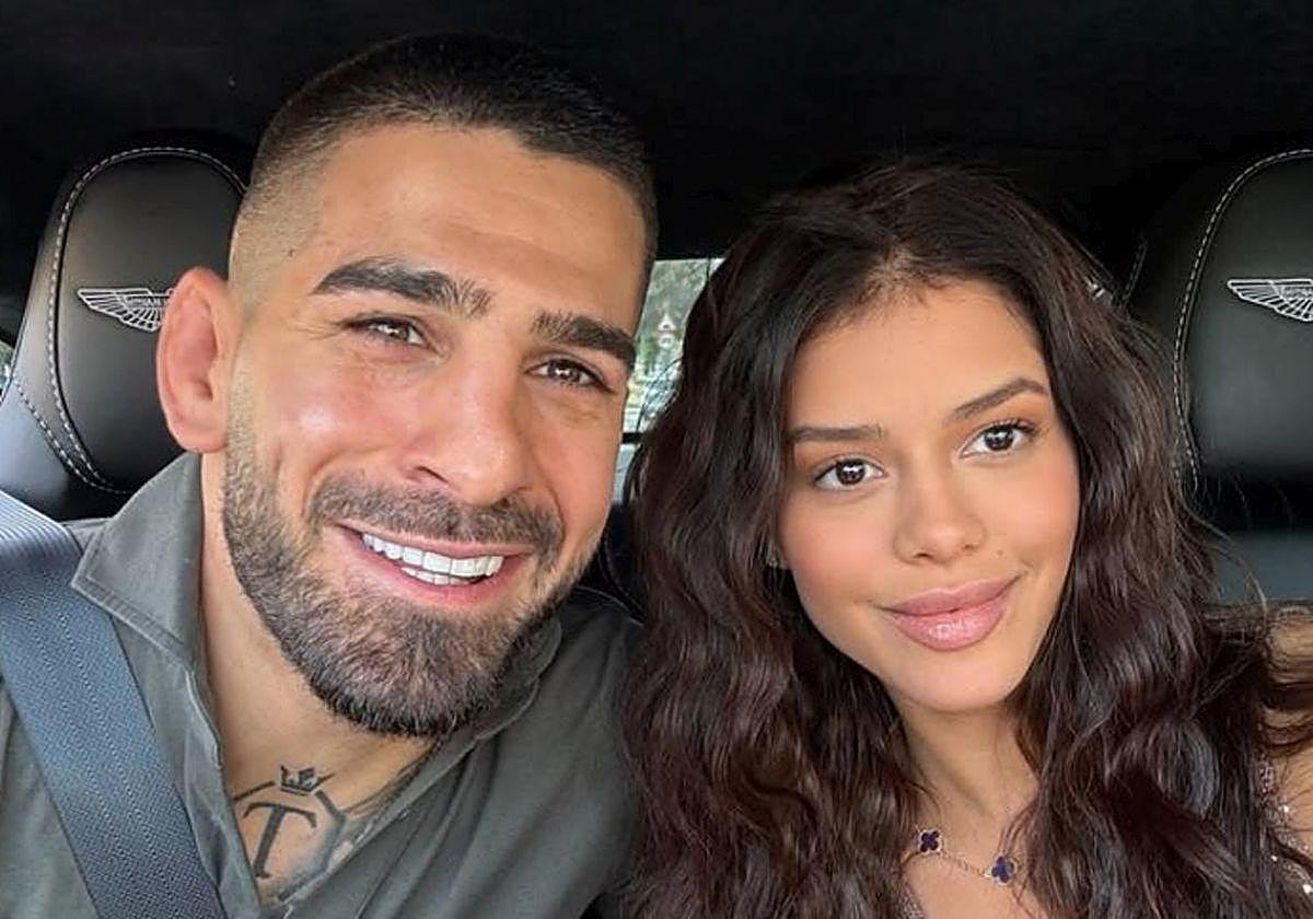 Ilia Topuria y Giorgina Uzcategui .