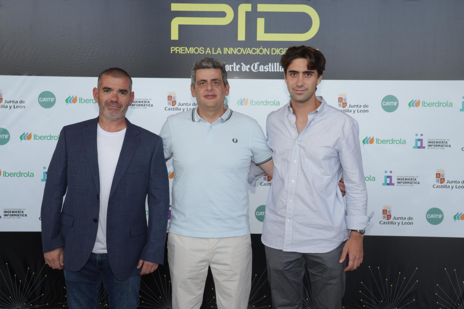 Manuel Martín, Benito Andrade y Pablo Abad.