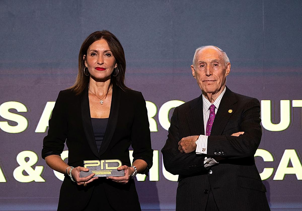 Teresa Pernía, directora de la Agencia Strategia & Comunicación, y José Ramón Perán, director general de Cartif.