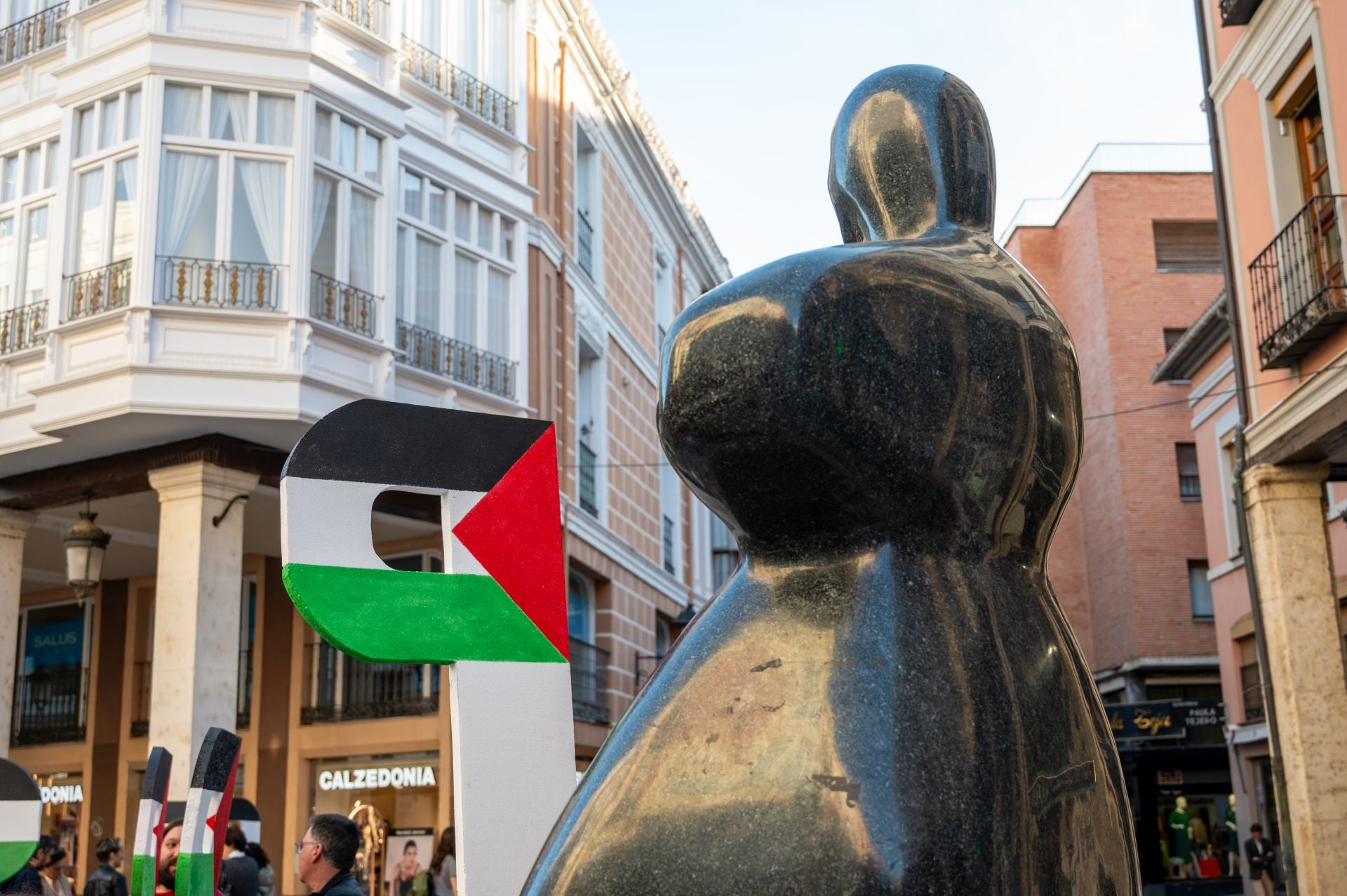 Las P de Palestina y de paz se unen en Palencia