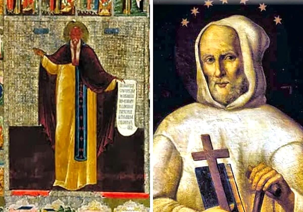 San Anastasio de Schemaris y San Bruno de Lotaringia.