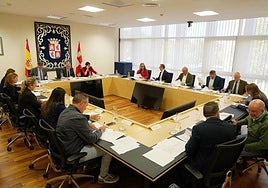 Reunión de la junta de portavoces el pasado jueves.