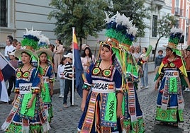 Un instante del desfile.