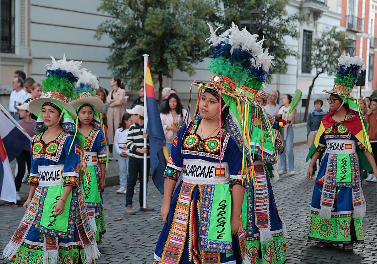 Un instante del desfile.