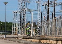 Subestación La Lomba de Red Eléctrica de España en la localidad leonesa de Ponferrada.