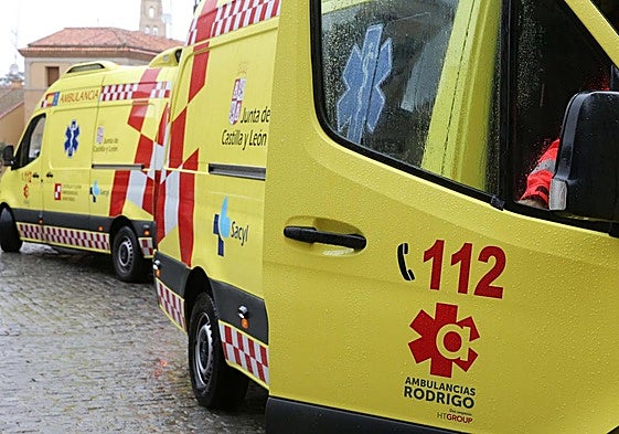 Ambulancias del Sacyl, en una imagen de archivo.