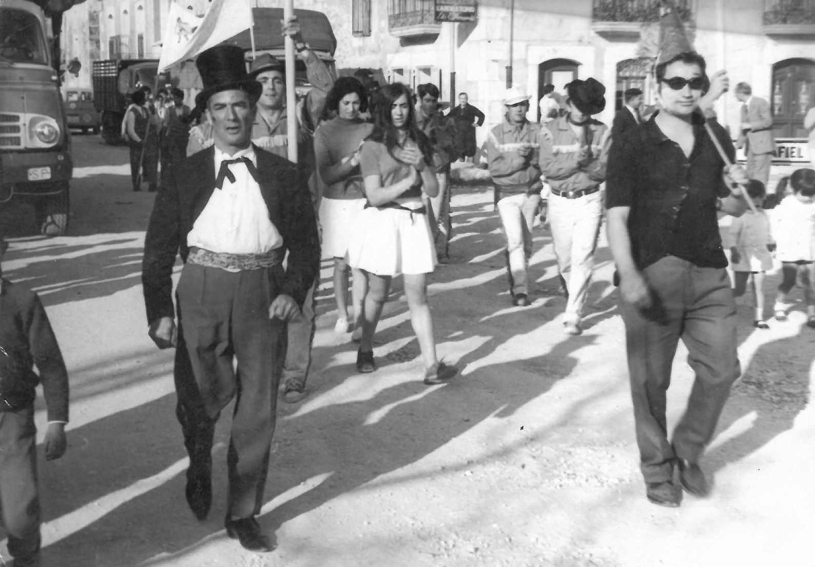 Mariano García Alonso, 'El Pichi', en las fiestas de Campaspero. 21 de mayo de 1988.