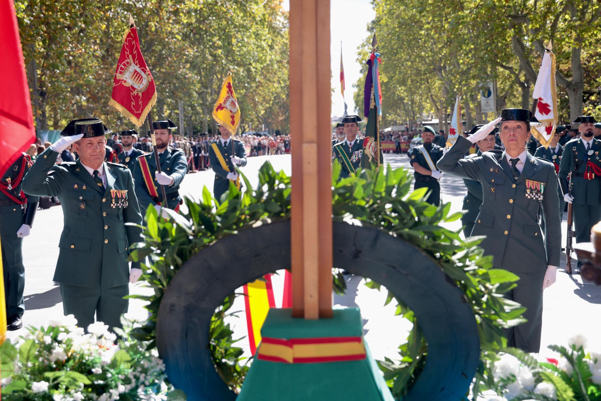 Las imágenes del acto de la Guardia Civil en Valladolid por el Día de la Hispanidad