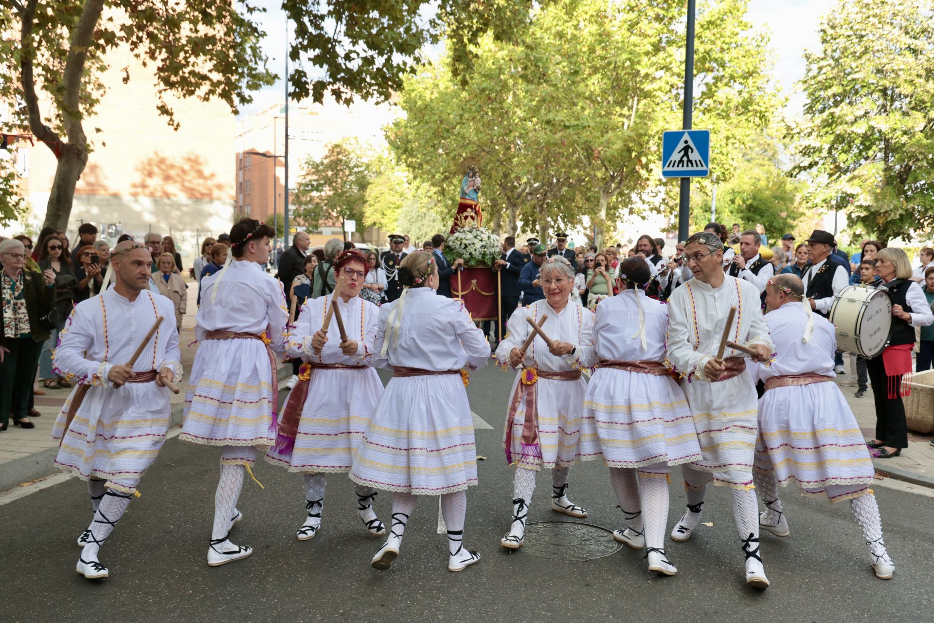 La procesión de la Virgen de la Pilarica, en imágenes