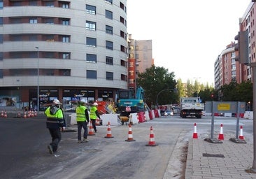La red de calor corta esta semana dos importantes calles de Parquesol