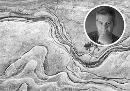 'Paisaje japonés rocoso' del fotógrafo palentino Juan García Lucas 'Pixelecta', en la foto pequeña.