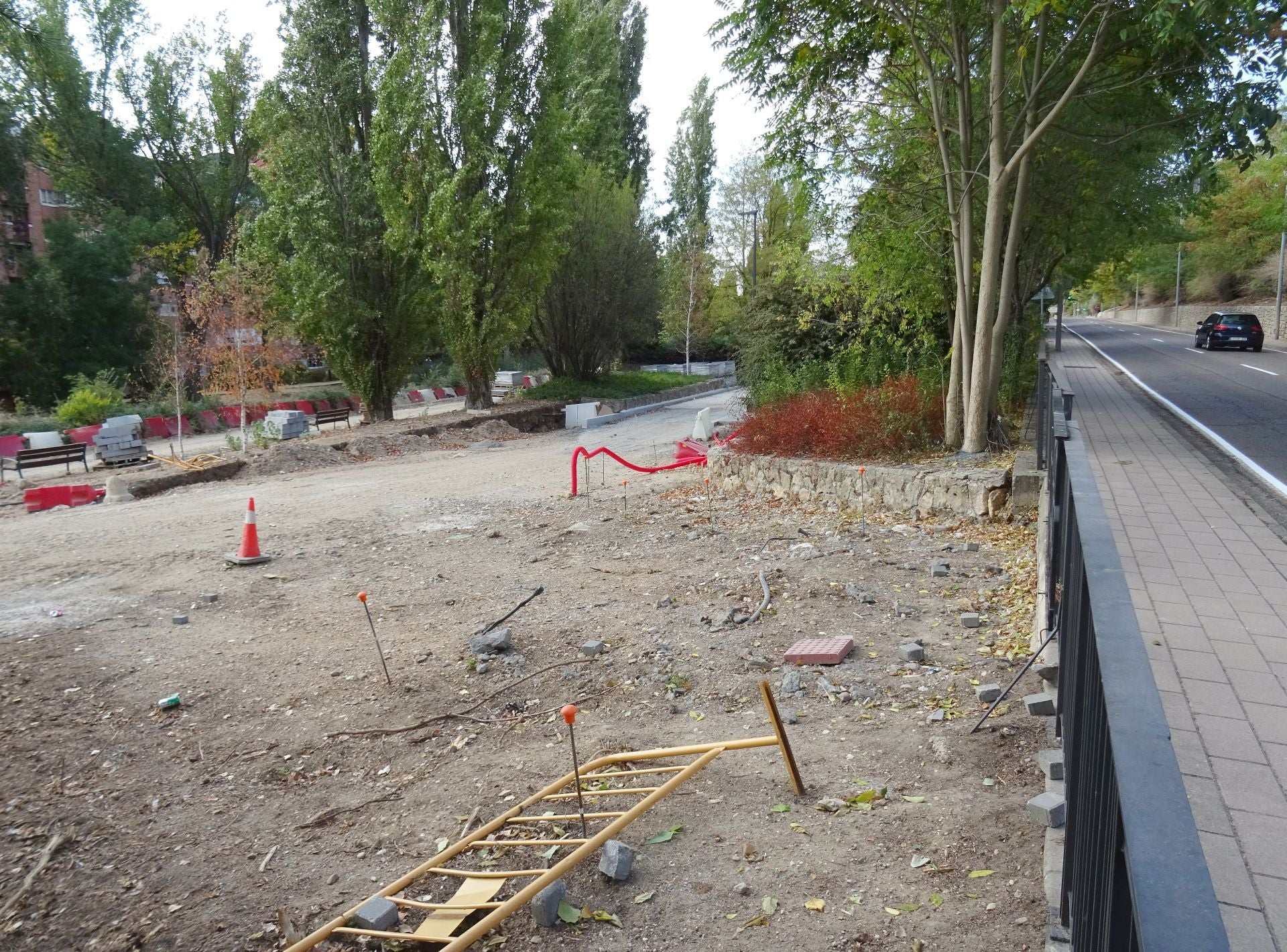 Obras en la calle Canal de Valladolid