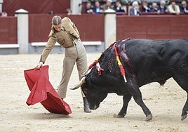 Olga Casado, ayer en Las Ventas.