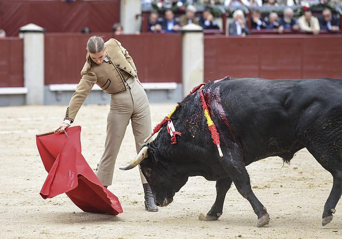 Olga Casado, ayer en Las Ventas.