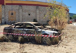 Decorado para 'The Walking Dead', junto a la plaza de toros.