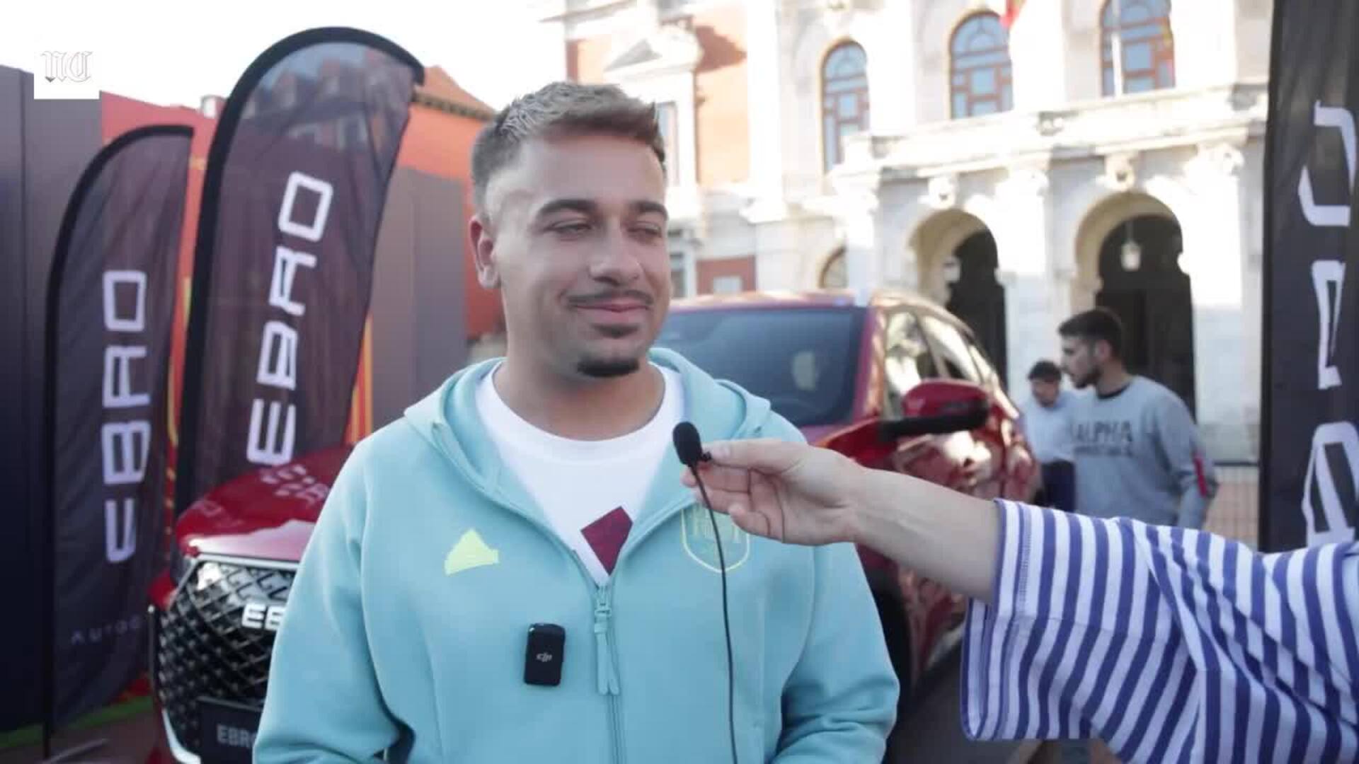 La Plaza Mayor de Valladolid, punto de encuentro de la selección en Valladolid