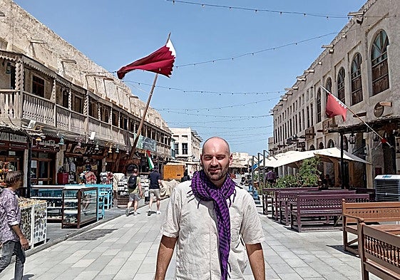 Diego Arenales en Souq Waqif, la zona vieja de Doha