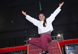 Isabel Aaiun, en el Teatro Carrión.