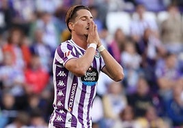 Sergi Canós Tenés, hace dos jornadas frente al Mirandés.