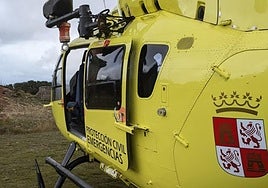 Evacuado en helicóptero un ciclista de 70 años caído e inconsciente en Ledigos