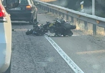 Muere un motorista en un choque frontal con un camión en la N-122 en Sardón