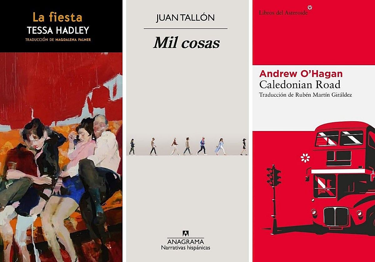 Portadas de los tres libros recomendados de la semana.