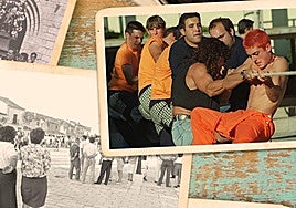 Collage de fotos antiguas de Quintanilla de Onésimo