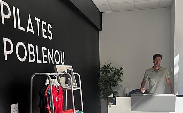 Marc Valiente, en uno de los cuatro centros de pilates que regenta hoy en día.