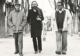 Delibes, con Umbral y Leguineche, en Cuéllar.