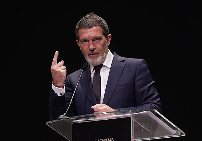 Antonio Banderas, durante un acto público en Valladolid.