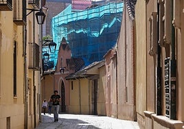 Obras en el antiguo convento de las Catalinas.