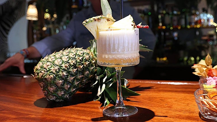 Presentación del cóctel Masái Mara