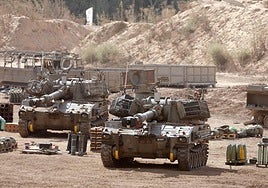 Tanques israelíes en una imagen de archivo.