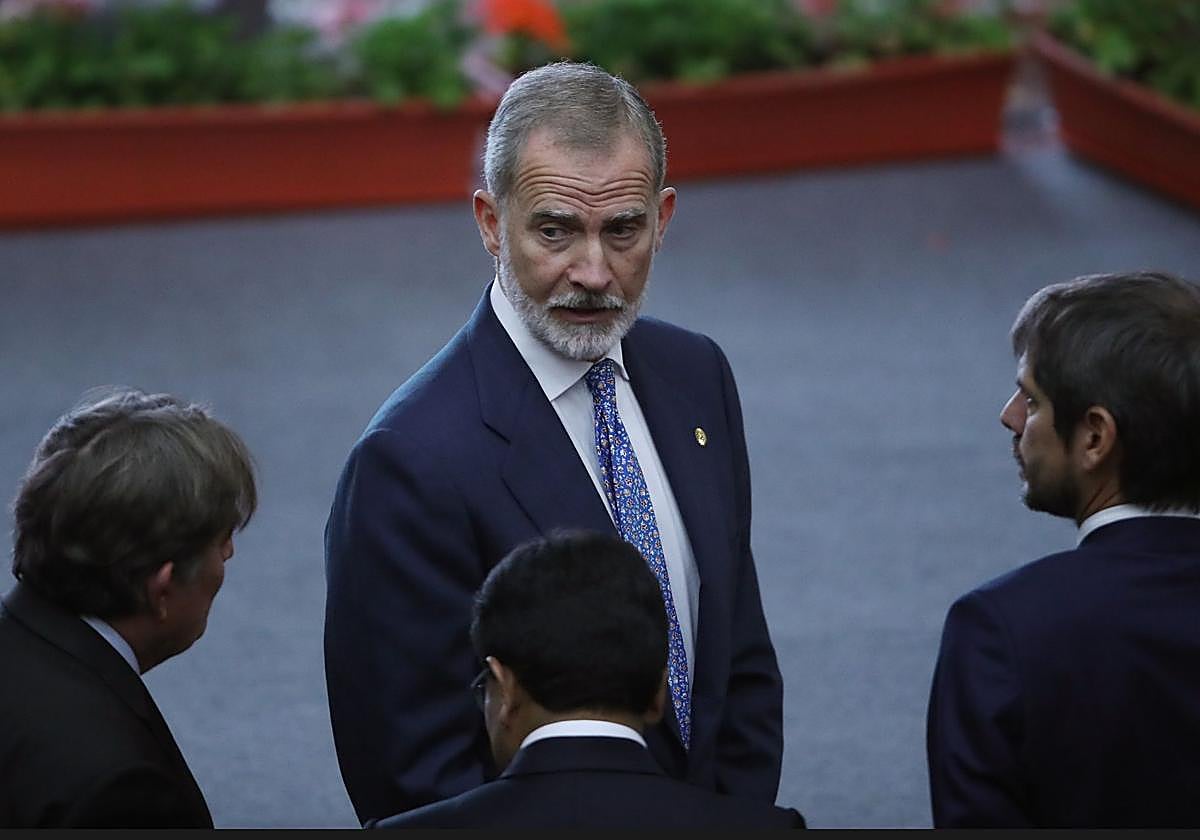 El rey Felipe VI, en el X Congreso Internacional de la Lengua en Arequipa (Perú).