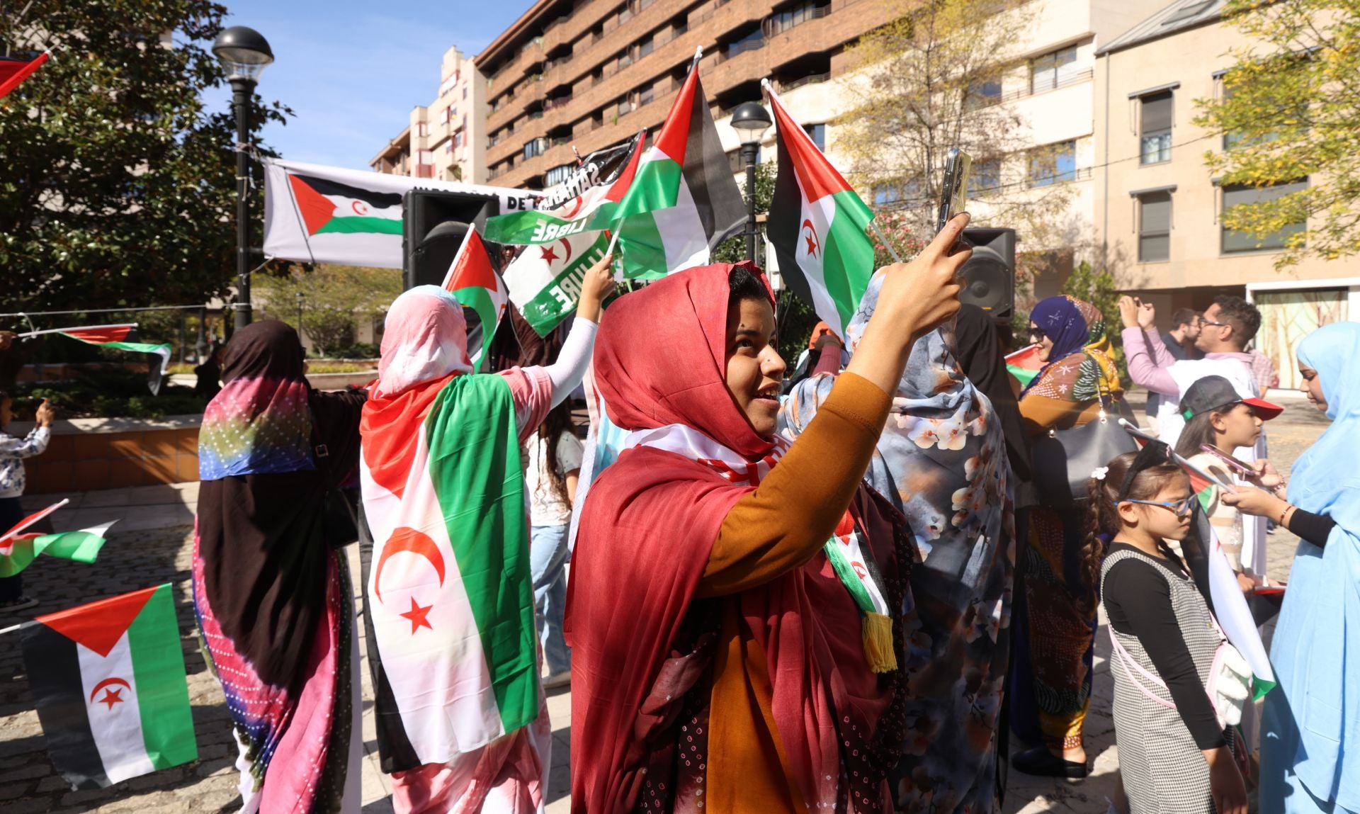 Protesta por la indepencia del pueblo saharaui en Valladolid