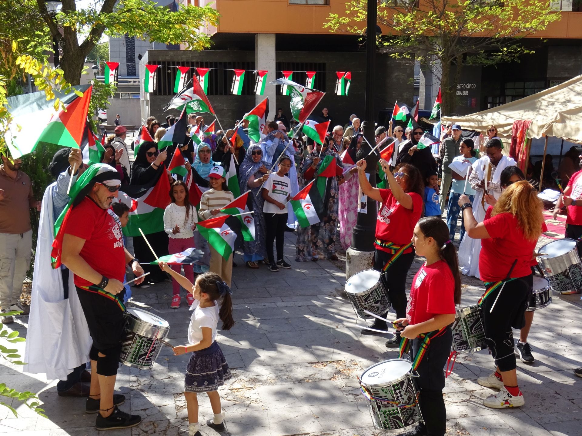 Protesta por la indepencia del pueblo saharaui en Valladolid