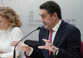 El consejero de Medio Ambiente, Vivienda y Ordenación del Territorio, Juan Carlos Suárez-Quiñones, este lunes durante la presentación de las ayudas al alquiler.
