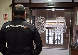 Imagen de archivo de un agente de la Policía Nacional en Valladolid.