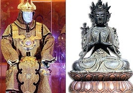 Dos de las piezas robadas en el Museo Oriental de Valladolid en 2012.