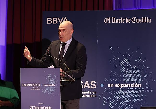 Carlos Martín Tobalina durante su intervención en la jornada promovida por BBVA y El Norte.