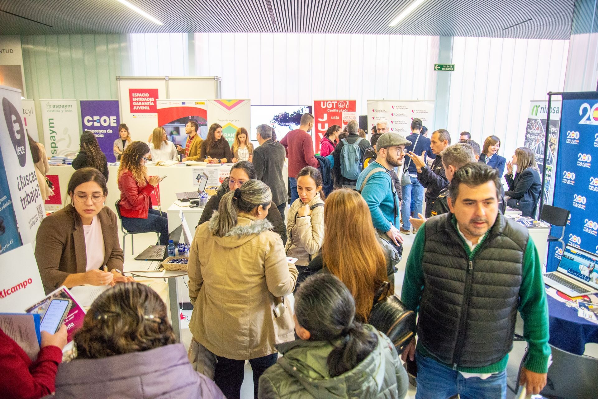 Así ha transcurrido la Feria de Empleo de Palencia