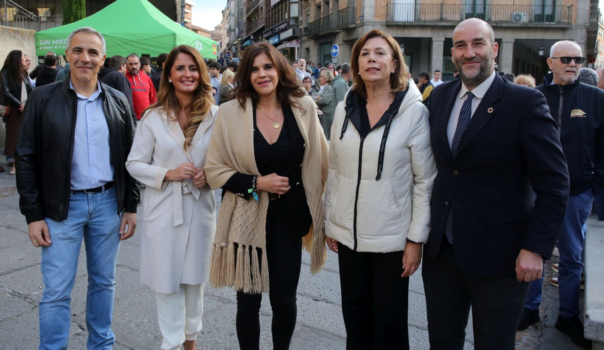 La visita de Abascal a Segovia, en imágenes