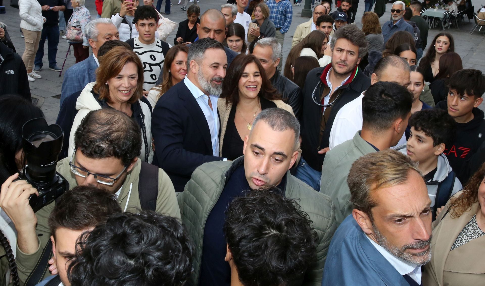 La visita de Abascal a Segovia, en imágenes